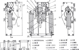 斷路器不能合閘是常見故障之一，遇到此故障，可對(duì)照控制接線圖(圖1)從幾個(gè)主要故障點(diǎn)來(lái)檢查。首先檢查控制保險(xiǎn)1FU、2FU和合閘熔斷器3FU、4FU，然后檢查轉(zhuǎn)換開關(guān)SA⑤—⑧觸點(diǎn)在合閘位置時(shí)是否通，斷路器輔助觸點(diǎn)QF·1是否通，檢查合閘接觸器Q線圈和合閘線圈r1是否燒壞，最后再分析機(jī)械方面的故障。下面我就維修中遇到的幾種常見故障做以剖析。